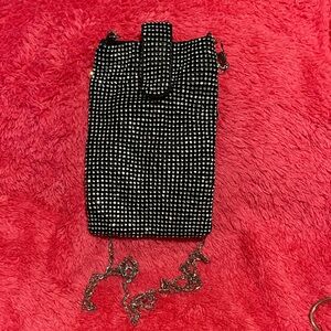 Chic Black and Silver Crossbody Bag